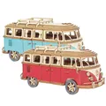 Puzzle 3D en bois pour enfants assemblage manuel modèle de voiture bus rétro camping-car jouets