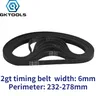 GKTOOLS C-7 3D Printer GT2 Closed Loop Rubber 2GT Timing Belt Width 6mmLength 232 240 244 250 252