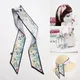 2022 French Versatile Tarot Goddess Sun Ladies 100% Twill Silk Scarf Decoration Long Strip Silk