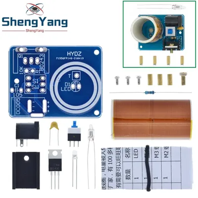 TZT BD243 Mini Tesla Spule Kit Magie Requisiten DIY Teile Leere Lichter Technologie Diy Elektronik Image