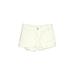Old Navy Denim Shorts: White Solid Bottoms - Kids Girl's Size 8