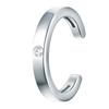 Lulu & Jane - Ohrklemmen Sterling Silber Diamant in Silber Earcuffs 1 ct Damen (39.99 € / 1 ct)