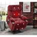 Dual Motor Power Lift Recliner Chair for Elderly with Heat Massage, Infinite Position Lay Flat 180° Recliner, and Cup Holders