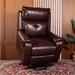 Red Brown Power Lift Recliner Chair with Multifunctional Massage and Soothing Heat, Zero-G Position Electric Recliner