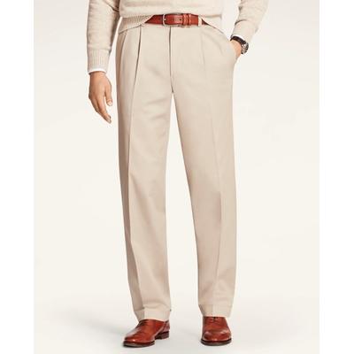 Brooks Brothers Men's Elliot Fit Stretch Cotton Advantage Chino Pants | Khaki | Size 42 34