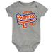 Newborn & Infant Heather Gray Denver Broncos Retro Little Baller Bodysuit