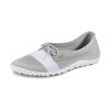 Barfußschuh LEGUANO "STLYE PEAR", Damen, Gr. 37, grau (grau, weiß), Textil, sportlich, Schuhe Barfußschuh, Slipper, Freizeitschuh, Bequemschuh verstärkt das taktile Empfinden