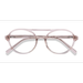 Unisex s aviator Clear Pink Acetate Prescription eyeglasses - Eyebuydirect s Elevate