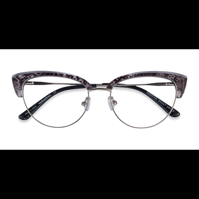 Female s horn Snake & Silver Acetate, Metal Prescription eyeglasses - Eyebuydirect s Essential