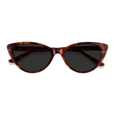 Female s horn Brown Tortoise Acetate Prescription sunglasses - Eyebuydirect s Jolie