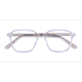 Unisex s square Clear Gold Acetate Prescription eyeglasses - Eyebuydirect s Stage