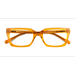 Unisex s rectangle Crystal Orange Acetate Prescription eyeglasses - Eyebuydirect s Petula