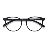 Unisex s round Black Plastic Prescription eyeglasses - Eyebuydirect s Chilling