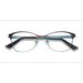 Female s horn Brown Blue Metal Prescription eyeglasses - Eyebuydirect s Sabrina