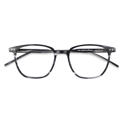 Unisex s square Gray Striped Acetate Prescription eyeglasses - Eyebuydirect s Regalia