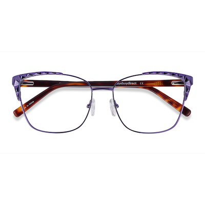 Female s horn Purple Acetate, Metal Prescription eyeglasses - Eyebuydirect s Signora