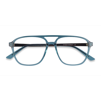 Male s aviator Teal Acetate,Metal Prescription eyeglasses - Eyebuydirect s Metropolis