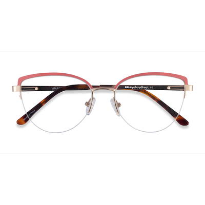 Female s horn Pink Gold Metal Prescription eyeglasses - Eyebuydirect s Anacostia