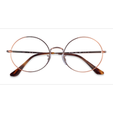 Unisex s round Copper Metal Prescription eyeglasses - Eyebuydirect s Ray-Ban RB1970V