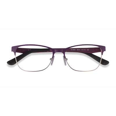 Female s horn Plum Silver Metal Prescription eyeglasses - Eyebuydirect s Vogue Eyewear VO3940