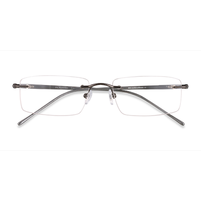 Male s rectangle Gunmetal Metal Prescription eyeglasses - Eyebuydirect s Pickering