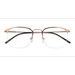 Unisex s square Rose Gold Metal Prescription eyeglasses - Eyebuydirect s Urban