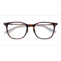 Unisex s square Tortoise Acetate Prescription eyeglasses - Eyebuydirect s Follow