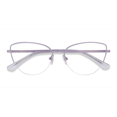 Female s horn Lavender Metal Prescription eyeglasses - Eyebuydirect s Star