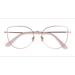 Female s horn Gold Titanium Prescription eyeglasses - Eyebuydirect s Imani