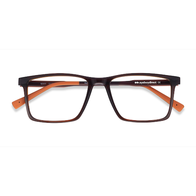 Male s rectangle Brown Plastic Prescription eyeglasses - Eyebuydirect s Why