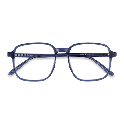 Male s square Clear Blue Acetate,Eco Friendly Prescription eyeglasses - Eyebuydirect s Ozone