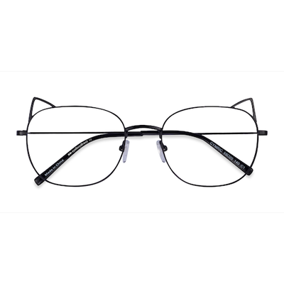 Female s horn Black Metal Prescription eyeglasses - Eyebuydirect s Cymric