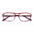 Unisex s aviator Gradient Red Acetate Prescription eyeglasses - Eyebuydirect s Cirrus