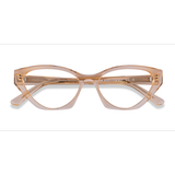 Female s horn Crystal Melon Acetate Prescription eyeglasses - Eyebuydirect s Angelina