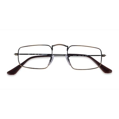 Unisex s rectangle Antique Gold Metal Prescription eyeglasses - Eyebuydirect s Ray-Ban RB3957V Julie