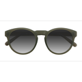 Female s round Matte Green Plastic Prescription sunglasses - Eyebuydirect s Taylor