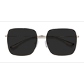 Unisex s square Golden Metal Prescription sunglasses - Eyebuydirect s Bora Bora