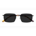 Male s rectangle Black Metal Prescription sunglasses - Eyebuydirect s Edge