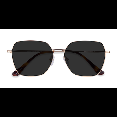Unisex s geometric Gold Metal Prescription sunglasses - Eyebuydirect s Ginza