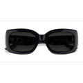 Female s rectangle Black Acetate Prescription sunglasses - Eyebuydirect s Courteney