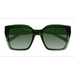 Unisex s square Crystal Green Eco Friendly,Plastic Prescription sunglasses - Eyebuydirect s Sprout