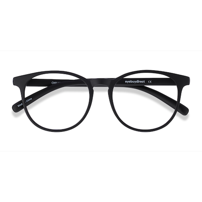 Unisex s round Black Plastic Prescription eyeglasses - Eyebuydirect s Chilling