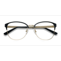 Unisex s square Black Golden Metal Prescription eyeglasses - Eyebuydirect s The Moon