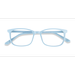 Unisex s rectangle Blue Acetate Prescription eyeglasses - Eyebuydirect s Equality