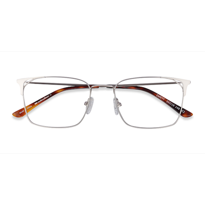 Male s rectangle Silver Metal Prescription eyeglasses - Eyebuydirect s Emett
