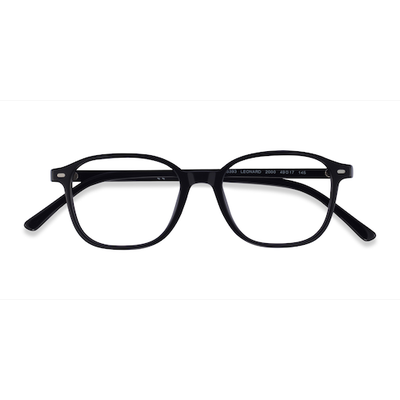 Unisex s square Black Acetate Prescription eyeglasses - Eyebuydirect s Ray-Ban RB5393 Leonard