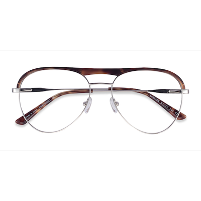 Male s aviator Tortoise & Silver Acetate, Metal Prescription eyeglasses - Eyebuydirect s Mission