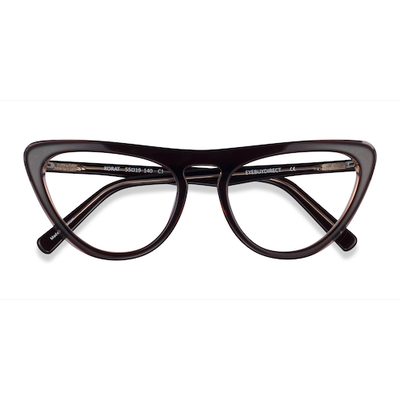 Female s horn Burgundy Acetate Prescription eyeglasses - Eyebuydirect s Korat