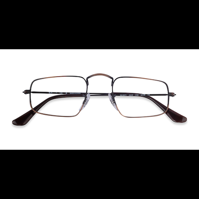 Unisex s rectangle Antique Copper Metal Prescription eyeglasses - Eyebuydirect s Ray-Ban RB3957V Julie