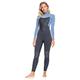 Roxy Damen 5/4/3 Prologue-Back Zip Wetsuit for Women Badeanzug, Cloud BLK/POWDERDGREY/Sunglow, XXS